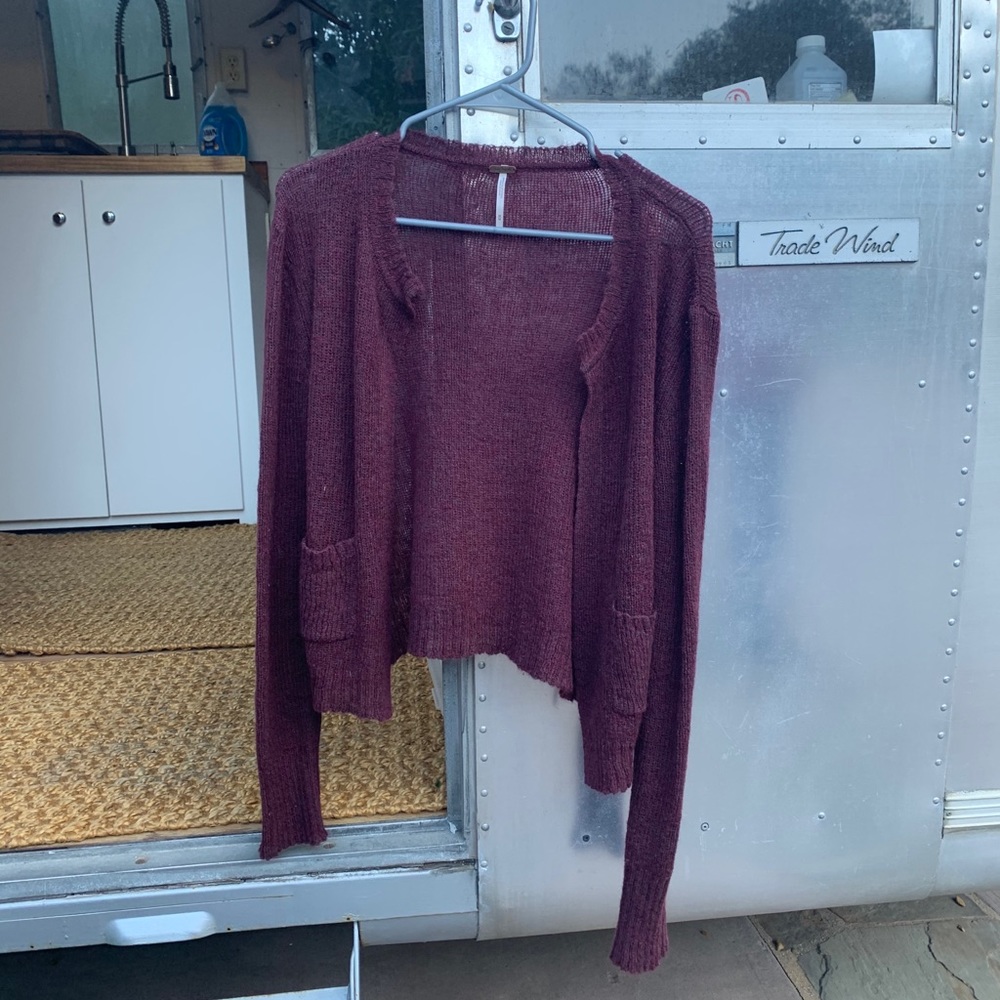 Maroon Cardigan - image 1
